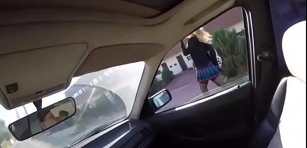 Schoolgirl pick up by a total stranger and fucked